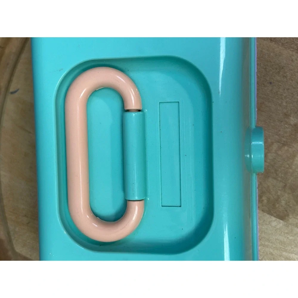 Caboodles Makeup Case Unisex OS Teal Purple Vintage 90s Retro Cosmetic Organizer
